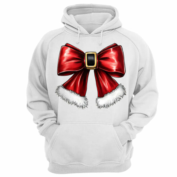 Christmas Coquette Bow Shirt, Christmas Santa Bow Gift - Image 10