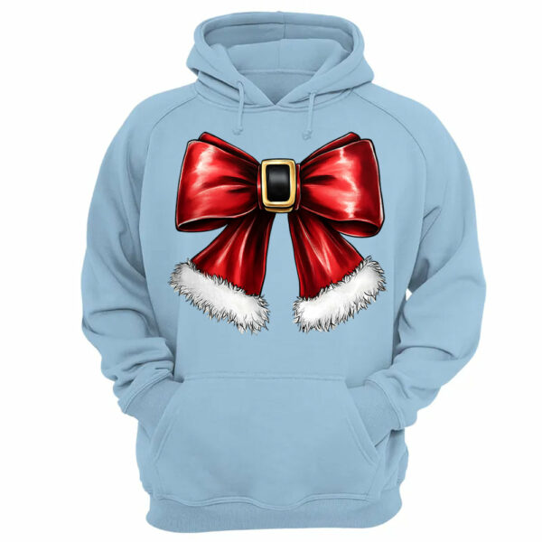 Christmas Coquette Bow Shirt, Christmas Santa Bow Gift - Image 11