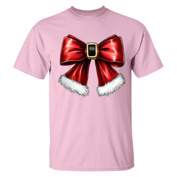 Christmas Coquette Bow Shirt, Christmas Santa Bow Gift - Image 7