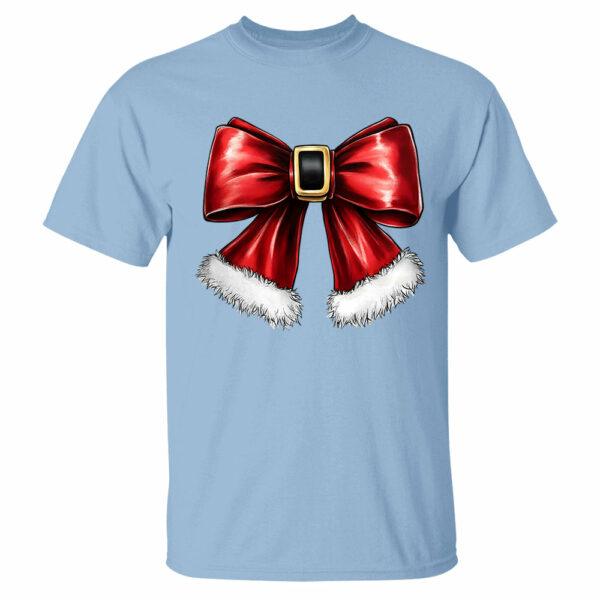 Christmas Coquette Bow Shirt, Christmas Santa Bow Gift - Image 8