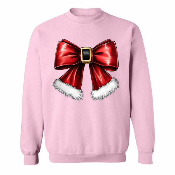 Christmas Coquette Bow Shirt, Christmas Santa Bow Gift - Image 14