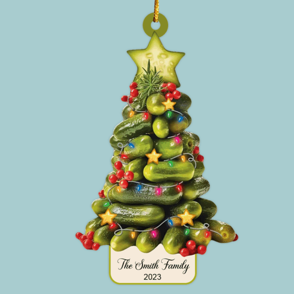 Christmas Pickles Tree Ornament, Pickles Lover Christmas Ornament, Pickle Ornament, Pickle Lover, Christmas Gifts, Christmas Pickle Ornament - Image 4