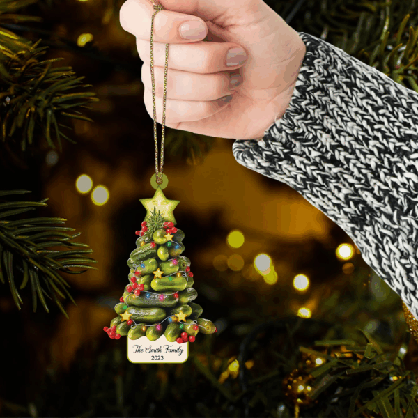 Christmas Pickles Tree Ornament, Pickles Lover Christmas Ornament, Pickle Ornament, Pickle Lover, Christmas Gifts, Christmas Pickle Ornament - Image 5