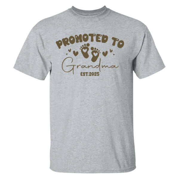 Comfort Colors Personalize Est Grandma Shirt, Promoted To Grandma, Mothers Day Gift For Grandma, Granny Shirt, Gigi Mimi Shirt, Nana Shirt - Image 3