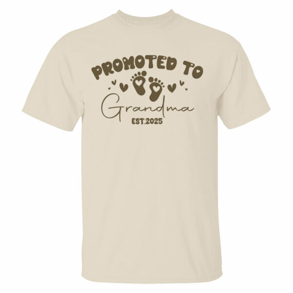 Comfort Colors Personalize Est Grandma Shirt, Promoted To Grandma, Mothers Day Gift For Grandma, Granny Shirt, Gigi Mimi Shirt, Nana Shirt - Image 4