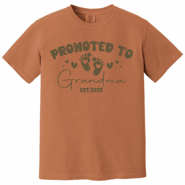 Comfort Colors Personalize Est Grandma Shirt, Promoted To Grandma, Mothers Day Gift For Grandma, Granny Shirt, Gigi Mimi Shirt, Nana Shirt - Image 12