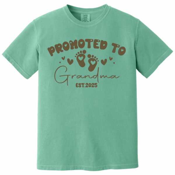 Comfort Colors Personalize Est Grandma Shirt, Promoted To Grandma, Mothers Day Gift For Grandma, Granny Shirt, Gigi Mimi Shirt, Nana Shirt - Image 8