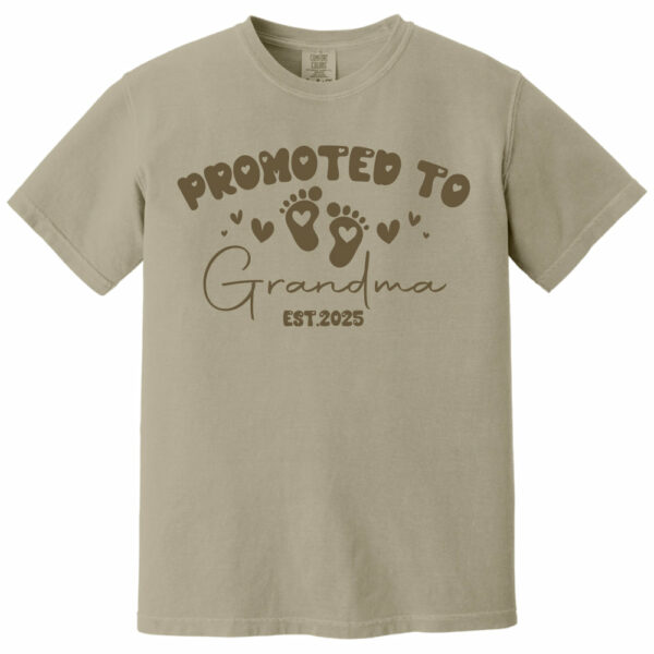Comfort Colors Personalize Est Grandma Shirt, Promoted To Grandma, Mothers Day Gift For Grandma, Granny Shirt, Gigi Mimi Shirt, Nana Shirt - Image 13
