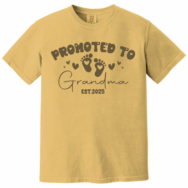 Comfort Colors Personalize Est Grandma Shirt, Promoted To Grandma, Mothers Day Gift For Grandma, Granny Shirt, Gigi Mimi Shirt, Nana Shirt - Image 9