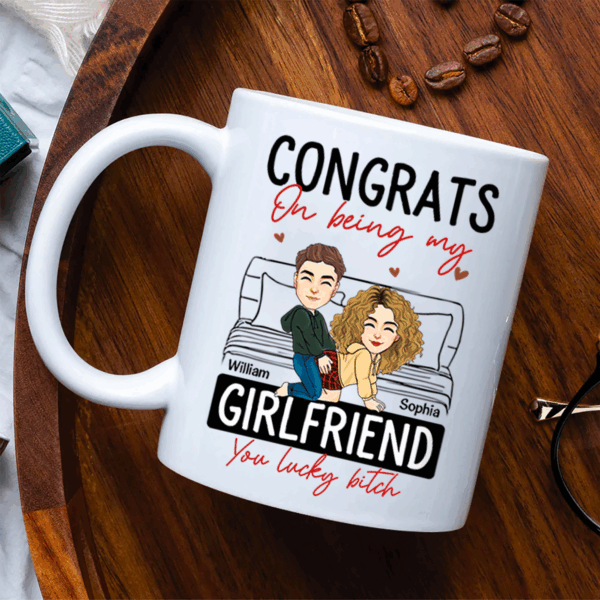 Congrats On Being My Boyfriend - Personalized Mug - Anniversary Gifts For Couple, Husband, Him, Boyfriend, Her, Wife, Girlfriend - Image 12