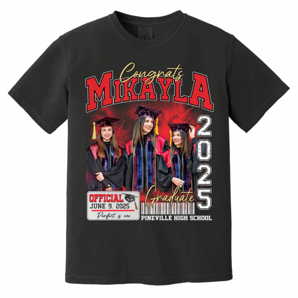 Congratulation Graduation Bootleg Shirt - Custom Photo Graduation Bootleg Shirt - Image 5