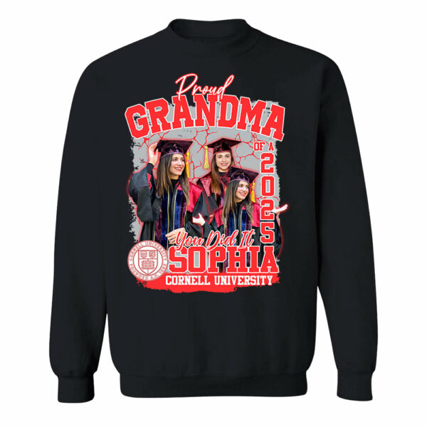 Congratulation Graduation Shirt - Custom Graduation 2025 Shirt, Proud Mom Of A 2025 You Did It - YN2103 - Image 9