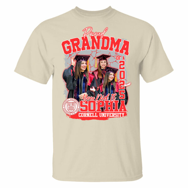 Congratulation Graduation Shirt - Custom Graduation 2025 Shirt, Proud Mom Of A 2025 You Did It - YN2103 - Image 6
