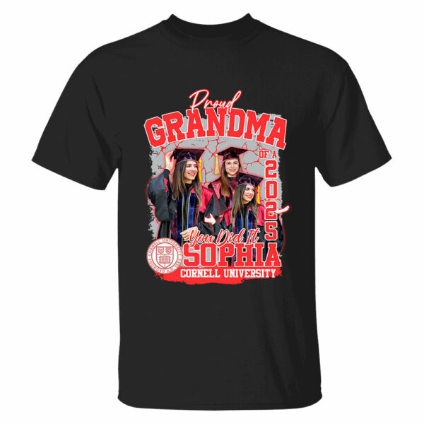Congratulation Graduation Shirt - Custom Graduation 2025 Shirt, Proud Mom Of A 2025 You Did It - YN2103 - Image 4
