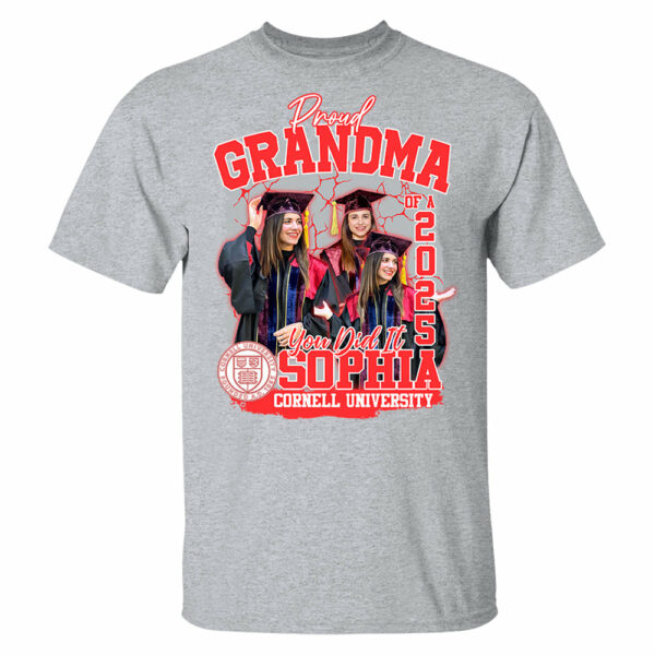Congratulation Graduation Shirt - Custom Graduation 2025 Shirt, Proud Mom Of A 2025 You Did It - YN2103 - Image 7