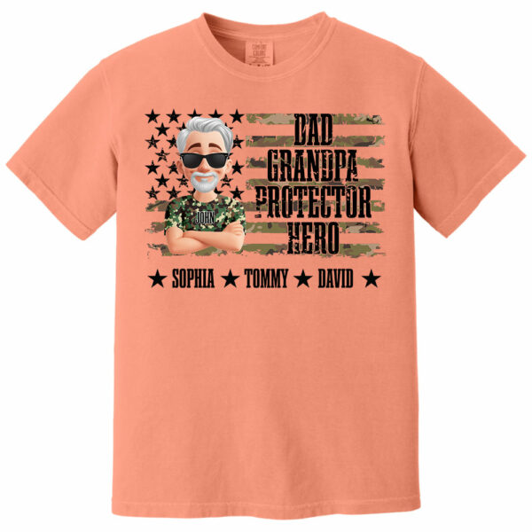 Cool Camo Dad Grandpa - Personalized Shirt For Dad Grandpa NA04 - Image 7
