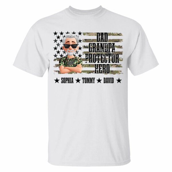 Cool Camo Dad Grandpa - Personalized Shirt For Dad Grandpa NA04 - Image 13