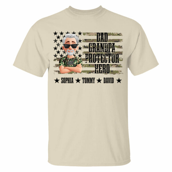 Cool Camo Dad Grandpa - Personalized Shirt For Dad Grandpa NA04 - Image 11