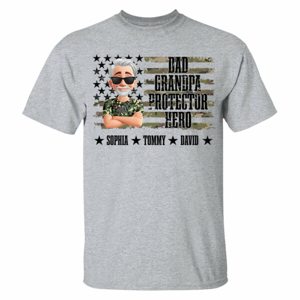 Cool Camo Dad Grandpa - Personalized Shirt For Dad Grandpa NA04 - Image 12