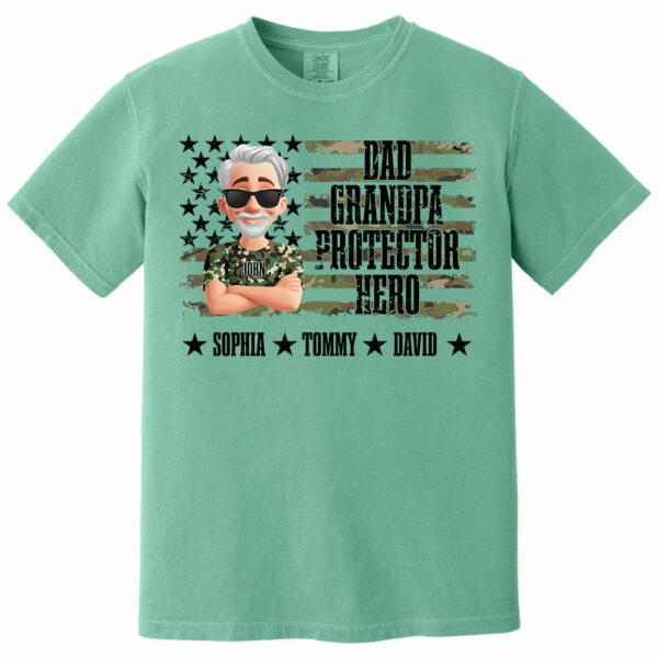Cool Camo Dad Grandpa - Personalized Shirt For Dad Grandpa NA04 - Image 8