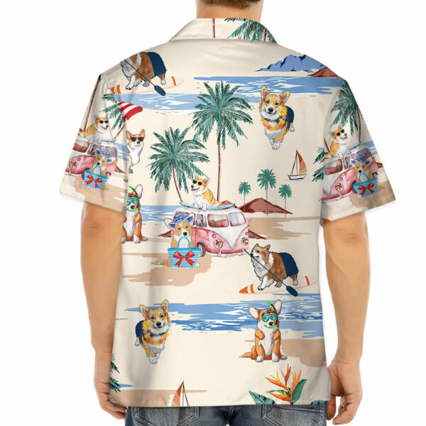Corgi Hawaiian Shirt - Corgi Summer Beach Hawaiian Shirt - Image 4