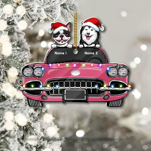 Corvette Dog Personalized Ornament Gift For Dog Lovers - Image 4