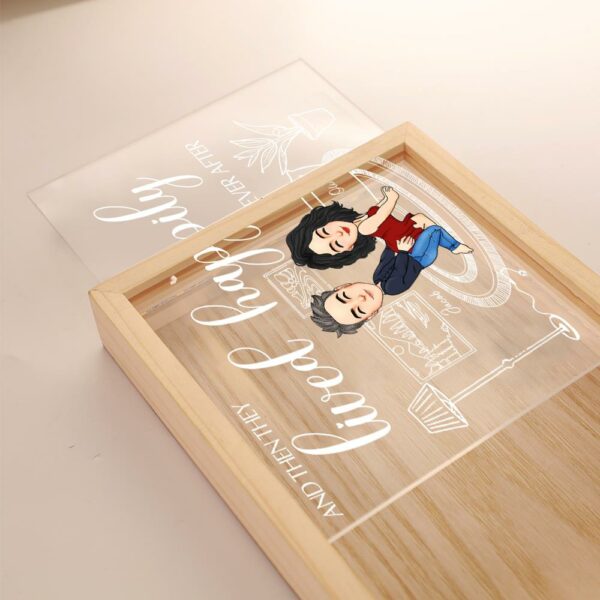 Couple Anniversary Personalized Custom Frame Light Box - Gift For Husband Wife, Anniversary - Image 3