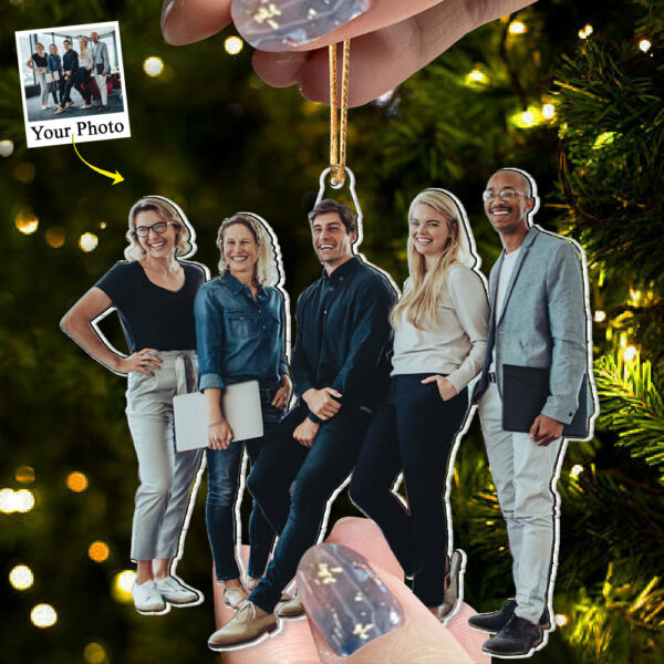 Coworker Gift - Personalized Acrylic Photo Ornament - Image 4