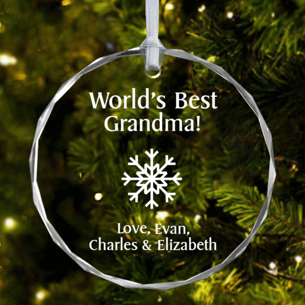 Create Your Own Round Glass Personalized Ornament
