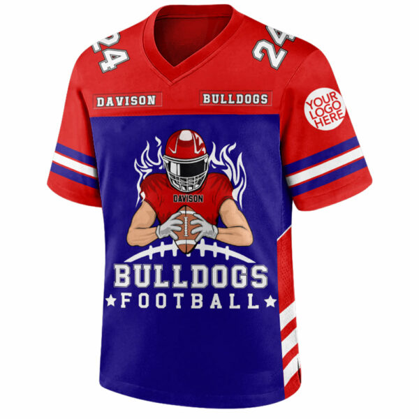 Custom American Football Team Football Jersey Gift For Football Lovers - Personalized Gift For Football Player - Image 2