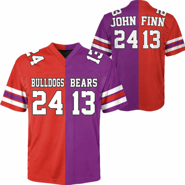 Custom Any Two Football Team, Personalized Team Name And Number Football Jersey, V-neck Short Sleeve Jersey Shirt, Football Jerseys - Image 3