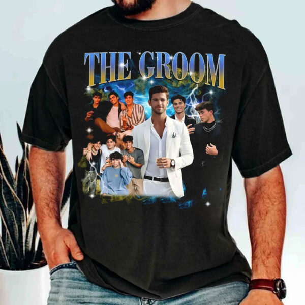 Custom Bachelorette Shirt with Grooms Face, Bachelorette Best Man 90s Vintage Bootleg TShirt, Groom Crew Groom Squad Bachelor Gift - Image 2