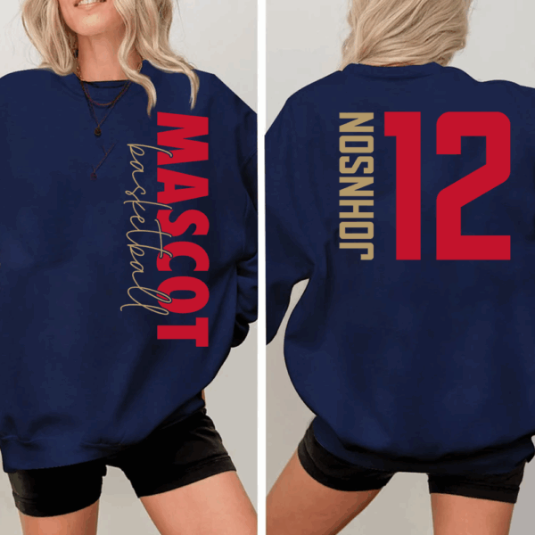 Custom Basketball Shirt, Personalized Basketball Mom Shirt, Game Day Basketball Hoodie, Basketball Dad Sweatshirt - Image 7