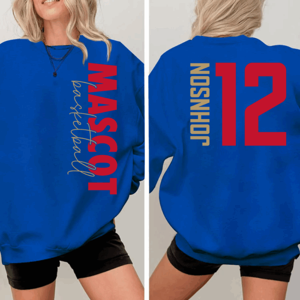 Custom Basketball Shirt, Personalized Basketball Mom Shirt, Game Day Basketball Hoodie, Basketball Dad Sweatshirt - Image 8