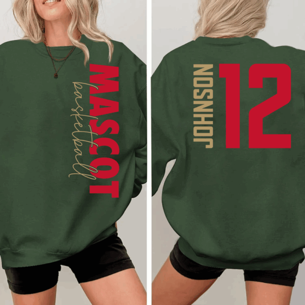 Custom Basketball Shirt, Personalized Basketball Mom Shirt, Game Day Basketball Hoodie, Basketball Dad Sweatshirt - Image 9