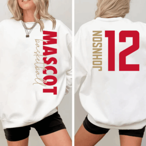 Custom Basketball Shirt, Personalized Basketball Mom Shirt, Game Day Basketball Hoodie, Basketball Dad Sweatshirt