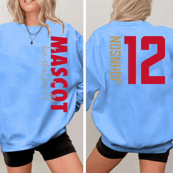Custom Basketball Shirt, Personalized Basketball Mom Shirt, Game Day Basketball Hoodie, Basketball Dad Sweatshirt - Image 5