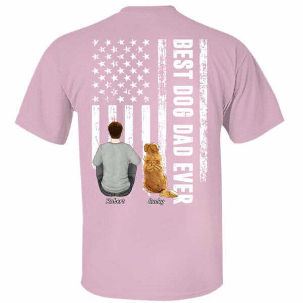 Custom Best Dog Dad Ever Shirt, Personalized Shirt, Gifts for Dog Lovers - Image 4