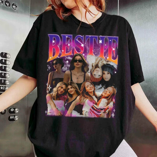 Custom Bestie Bootleg Shirt 90s Vintage Bootleg Custom Face Personalized T Shirt - Custom Photo Bestie, Best Friend Birthday Bootleg Funny BFF 90s Vintage - Image 3