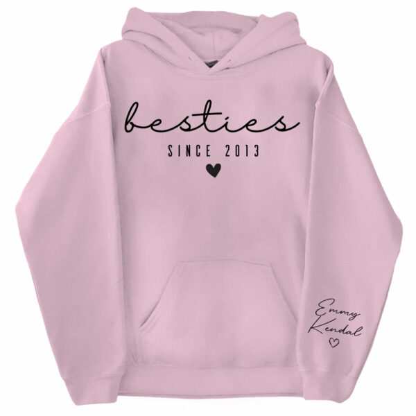 Custom Besties Sweatshirt Custom Gift for Sister Women Best Friend - Image 6