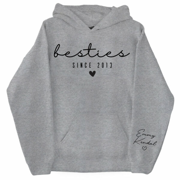 Custom Besties Sweatshirt Custom Gift for Sister Women Best Friend - Image 5