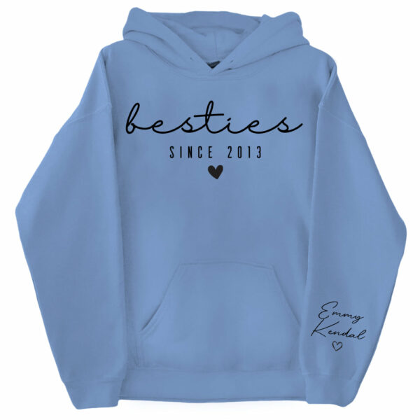 Custom Besties Sweatshirt Custom Gift for Sister Women Best Friend - Image 7