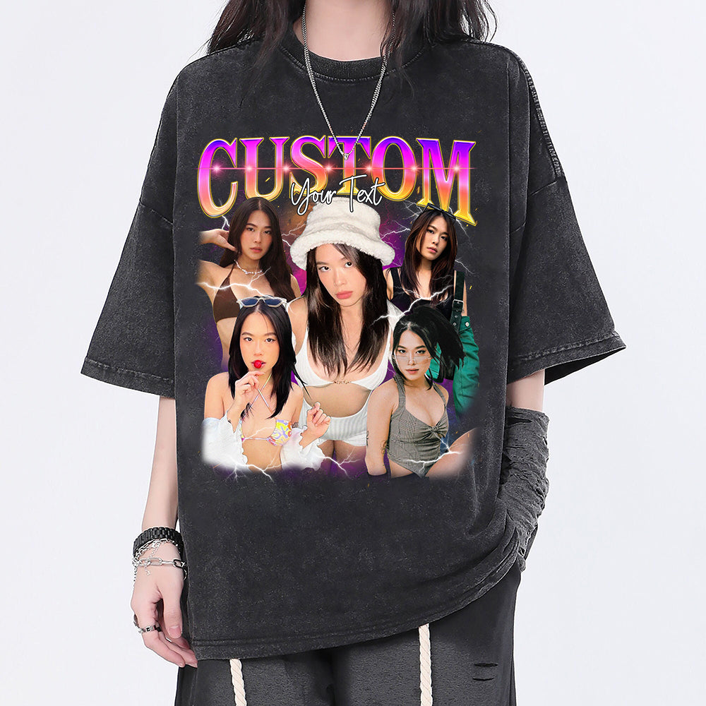 Custom Bootleg Rap Tee, Custom Photo - Vintage Graphic 90s T-shirt, Custom Photo Shirt, Custom Your Own Bootleg Idea Here, Insert Your Design