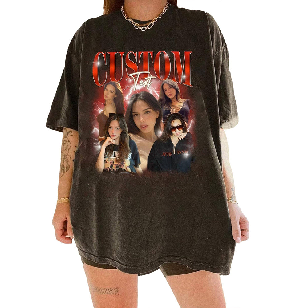 Custom Bootleg Rap Tee Custom T-Shirts with Picture