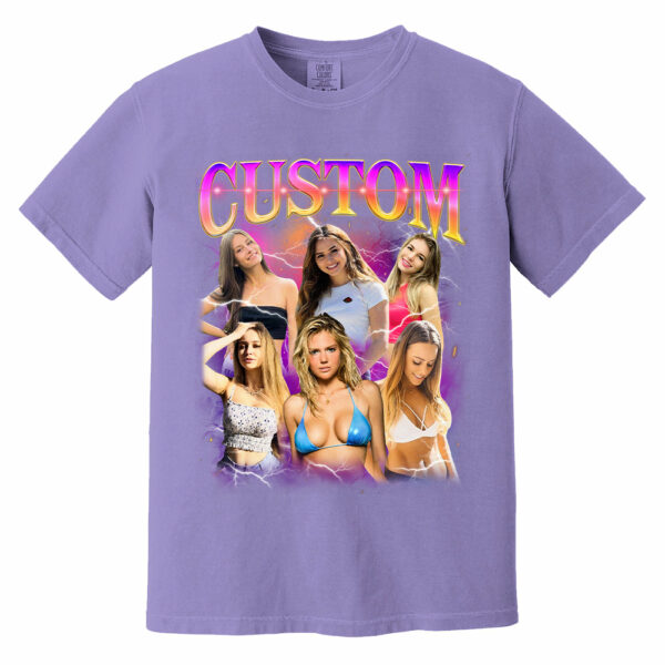 Custom Bootleg Rap Tee, Vintage Custom Funny Rap Shirt, Custom Photo Vintage T Shirts, Insert Your Design, Custom Girlfriend Shirt - Image 7
