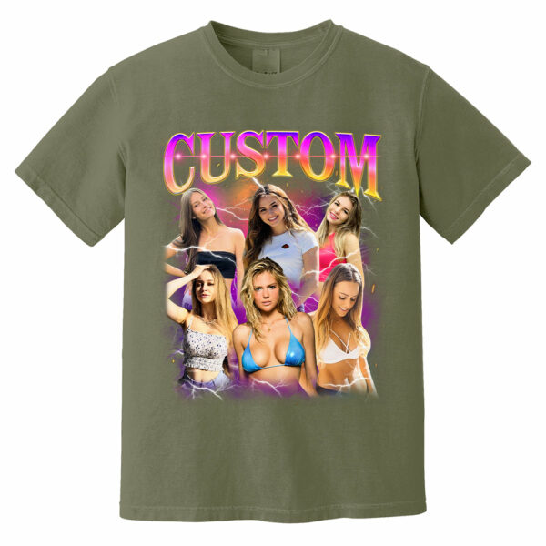 Custom Bootleg Rap Tee, Vintage Custom Funny Rap Shirt, Custom Photo Vintage T Shirts, Insert Your Design, Custom Girlfriend Shirt - Image 14