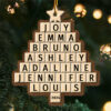 Custom Crossword Puzzle Family Christmas Tree Ornament