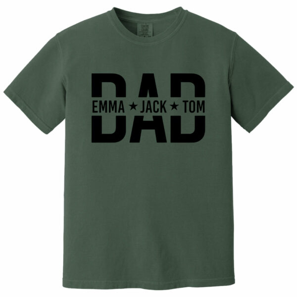 Custom Dad Shirt With Kids Names, Dad T-Shirt, Personalized Dad Shirt, Father's Day Shirt, New Dad Shirt, Daddy Shirt, Birthday Gift Dad Tee - Image 11