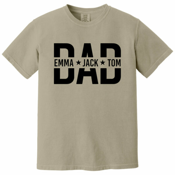 Custom Dad Shirt With Kids Names, Dad T-Shirt, Personalized Dad Shirt, Father's Day Shirt, New Dad Shirt, Daddy Shirt, Birthday Gift Dad Tee - Image 8