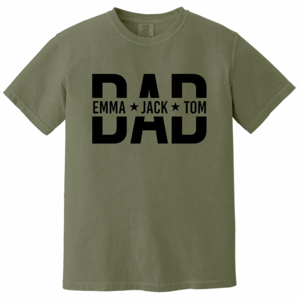 Custom Dad Shirt With Kids Names, Dad T-Shirt, Personalized Dad Shirt, Father's Day Shirt, New Dad Shirt, Daddy Shirt, Birthday Gift Dad Tee - Image 10